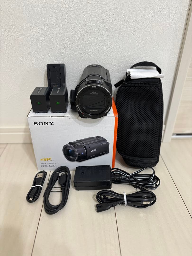 【ほぼ未使用】SONY4K ビデオカメラ Handycam FDR-AX45
