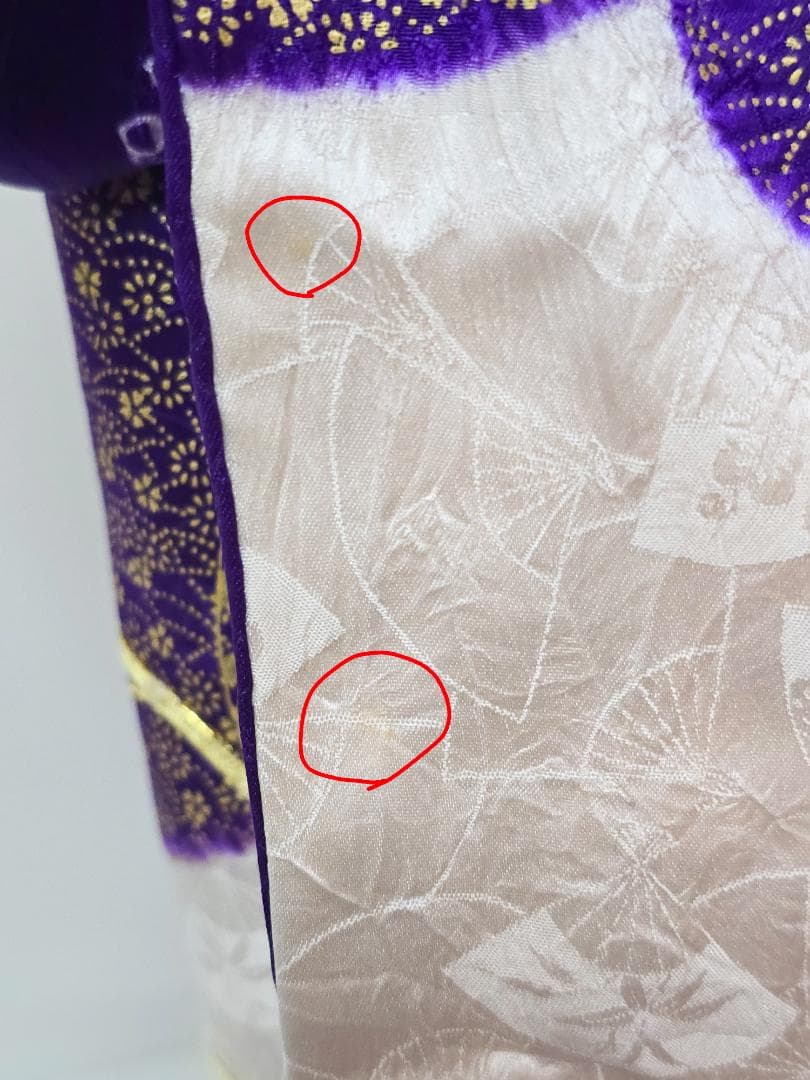 七五三　7歳　 正絹　部分絞り　着物　フルセット　女の子 d01