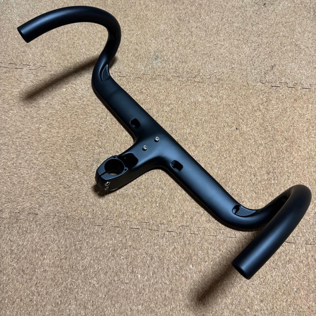 ロードバイク　一体型　カーボン　エアロ　ドロップハンドル　400-90mm