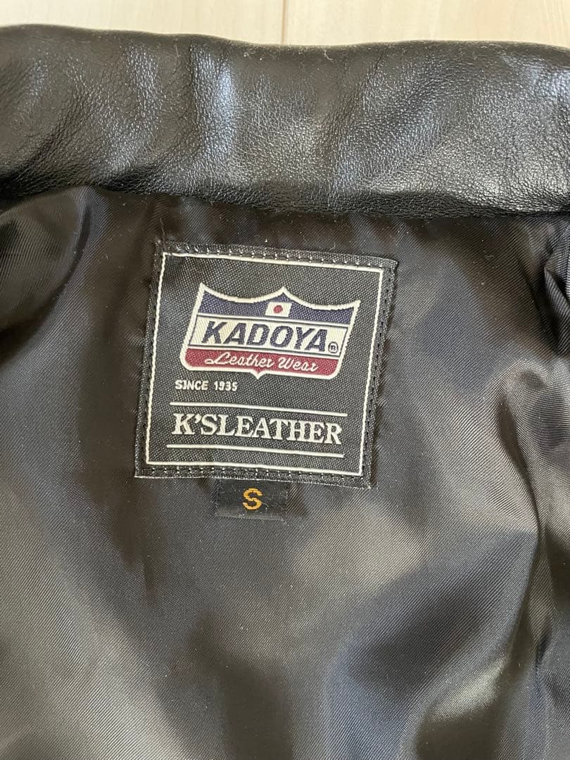 レディース ブラック ダブルライダースジャケットKADOYA