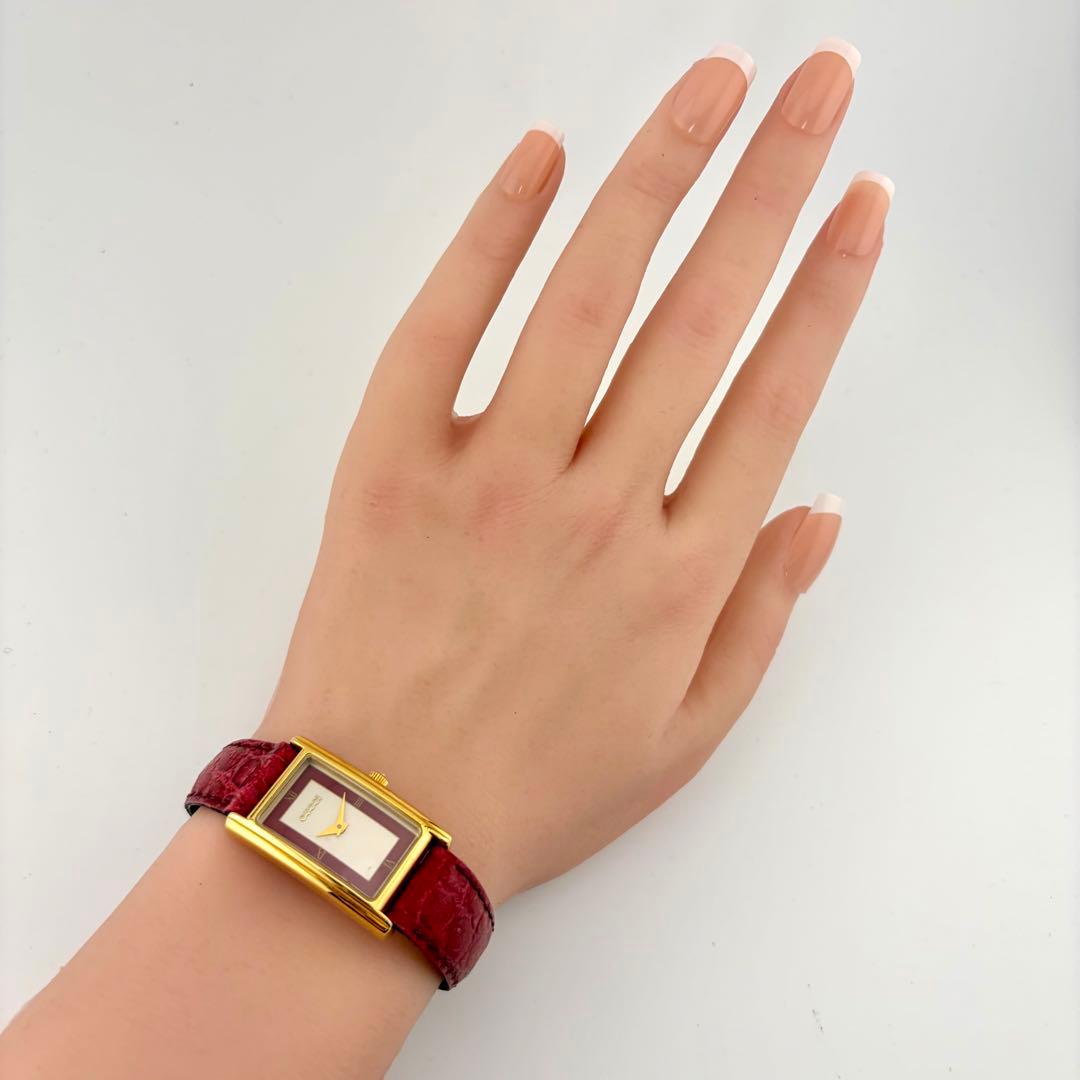 【新品電池/稼働】グッチ 2600L 腕時計 シェリーライン ローマン スイス