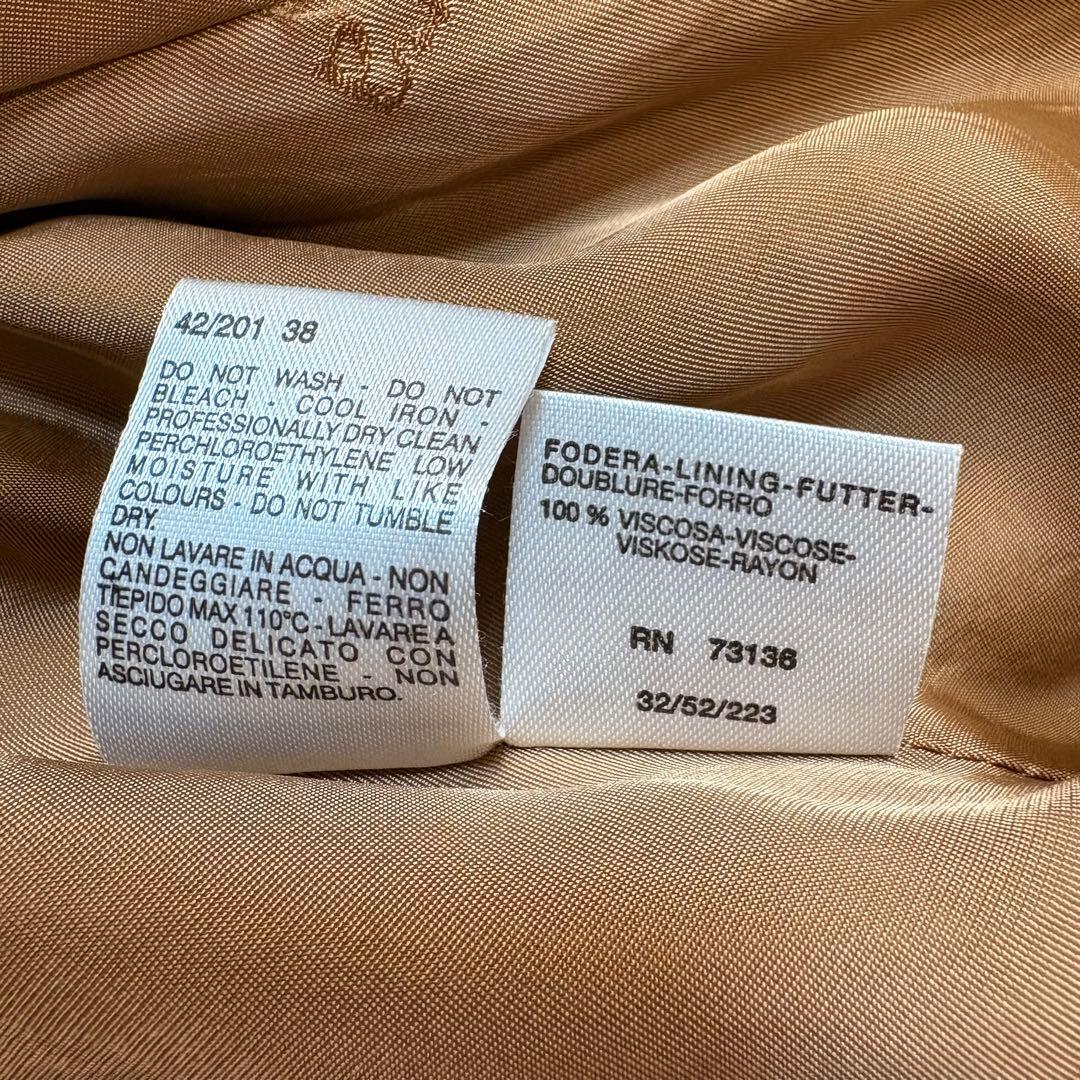 美品 マックスマーラ 白タグ カシミヤ ベルテッドコート キャメル サイズ38
