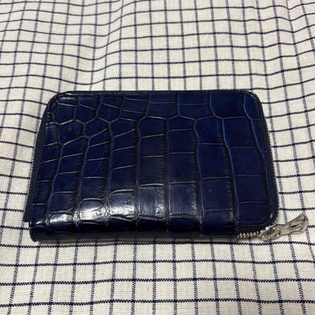 ITTI イッチ 財布　クロコダイル　INDIGO