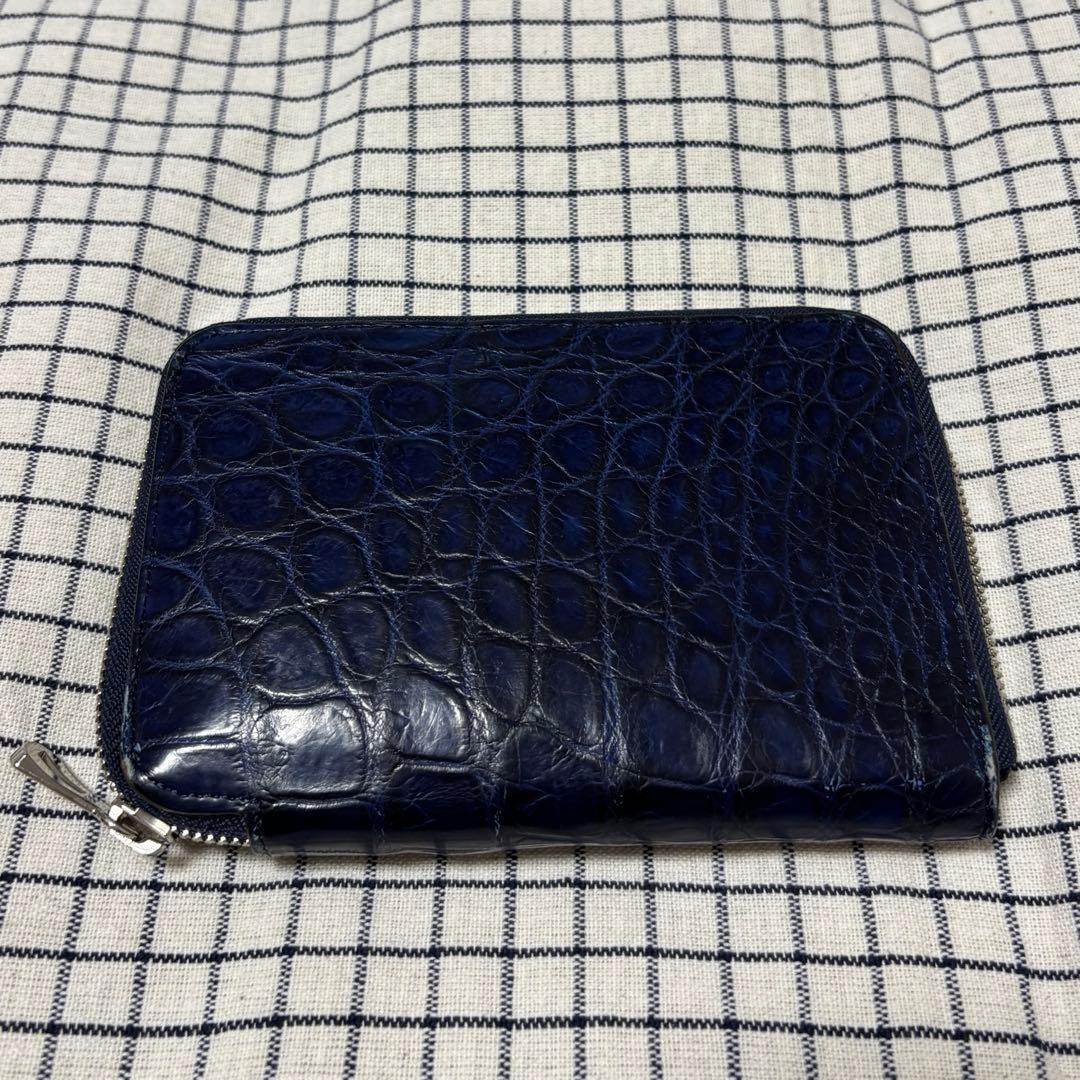 ITTI イッチ 財布　クロコダイル　INDIGO