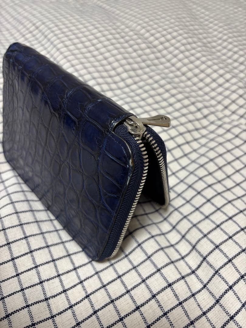 ITTI イッチ 財布　クロコダイル　INDIGO