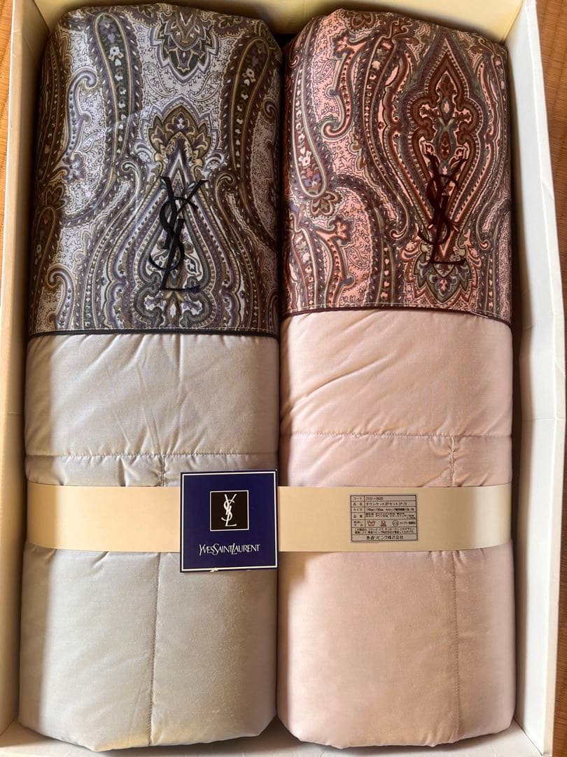 新品　サンローラン　ダウンケット　シングル2枚