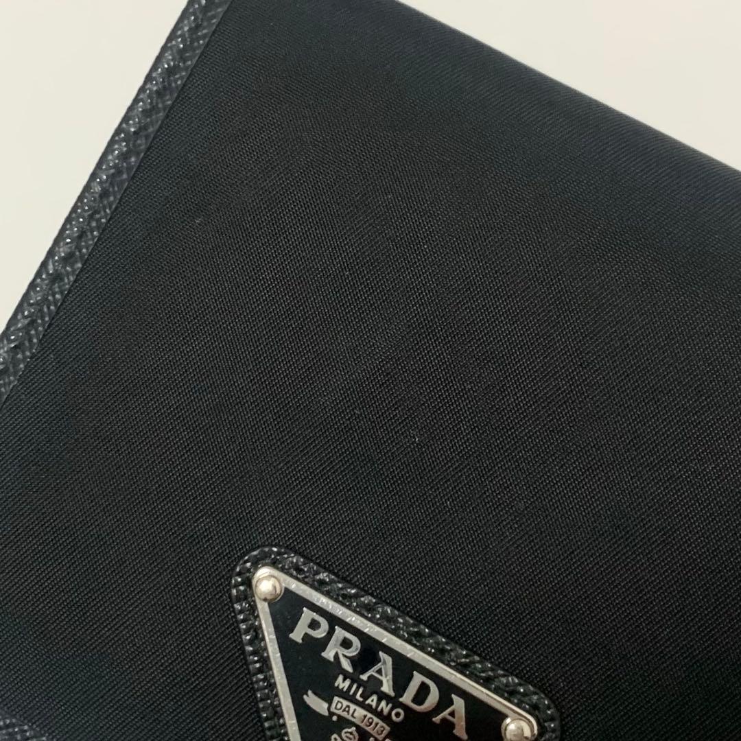 PRADA プラダ　コンパクトウォレット　リナイロン　ブラック 1MV204