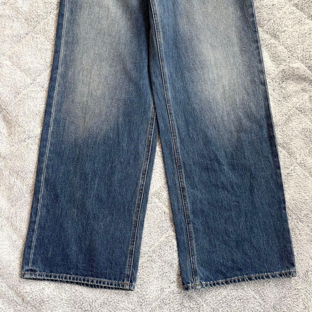 【タグ付】MOUSSY CROSS WAIST WIDE STRAIGHT 2