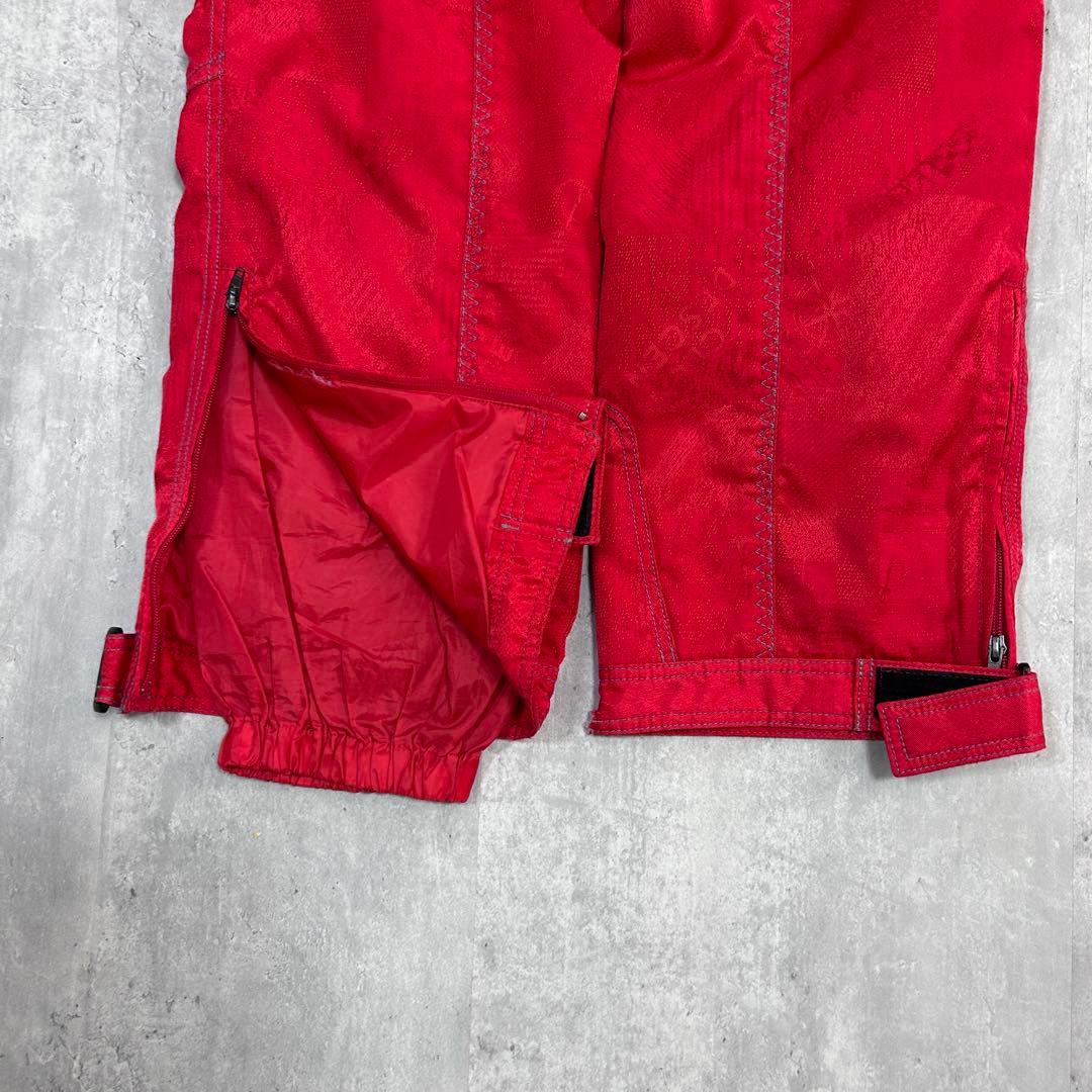 Z240 クラブ デサント スキーウェア 上下セット 赤 メンズ M 日本製