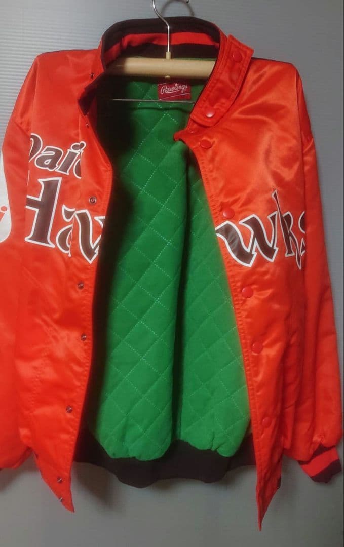 Daiei Hawks ボンバージャケット オレンジ