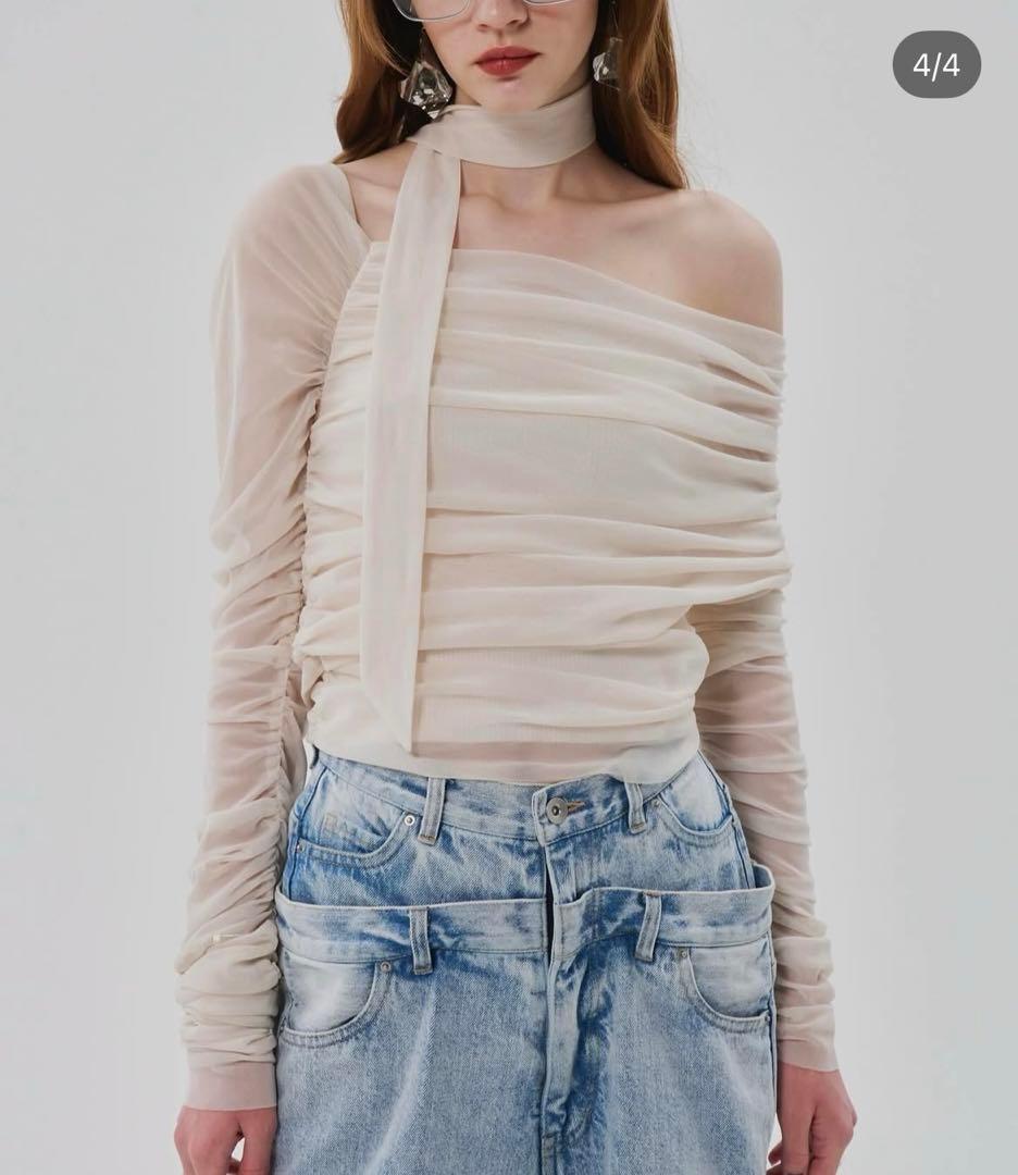 【マンゴータンゴ】THE TOE Anthurium tulle tops