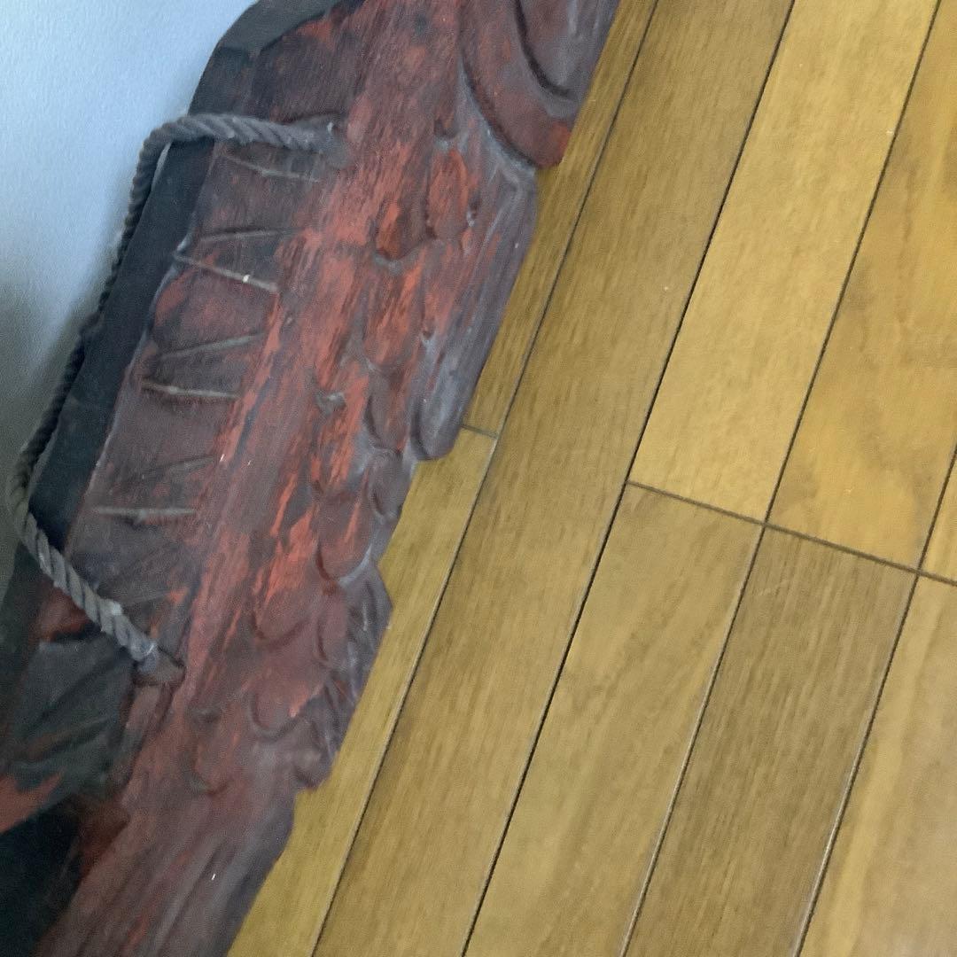 木製魚板　魚鼓　仏教法具　骨董打楽器　特大