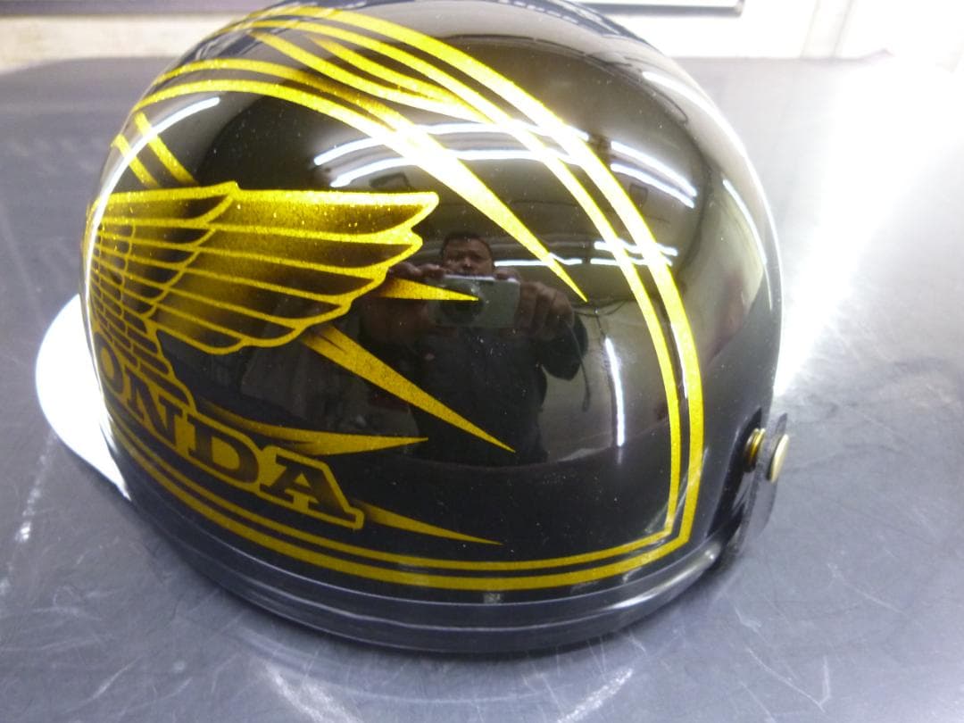 三つボタン‼送料込！！カスタムコルク半　ホンダ　ファイヤーラメ最安値206