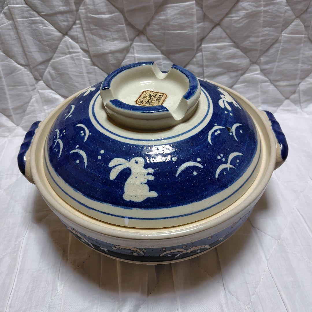 ウサギ柄　土鍋セット