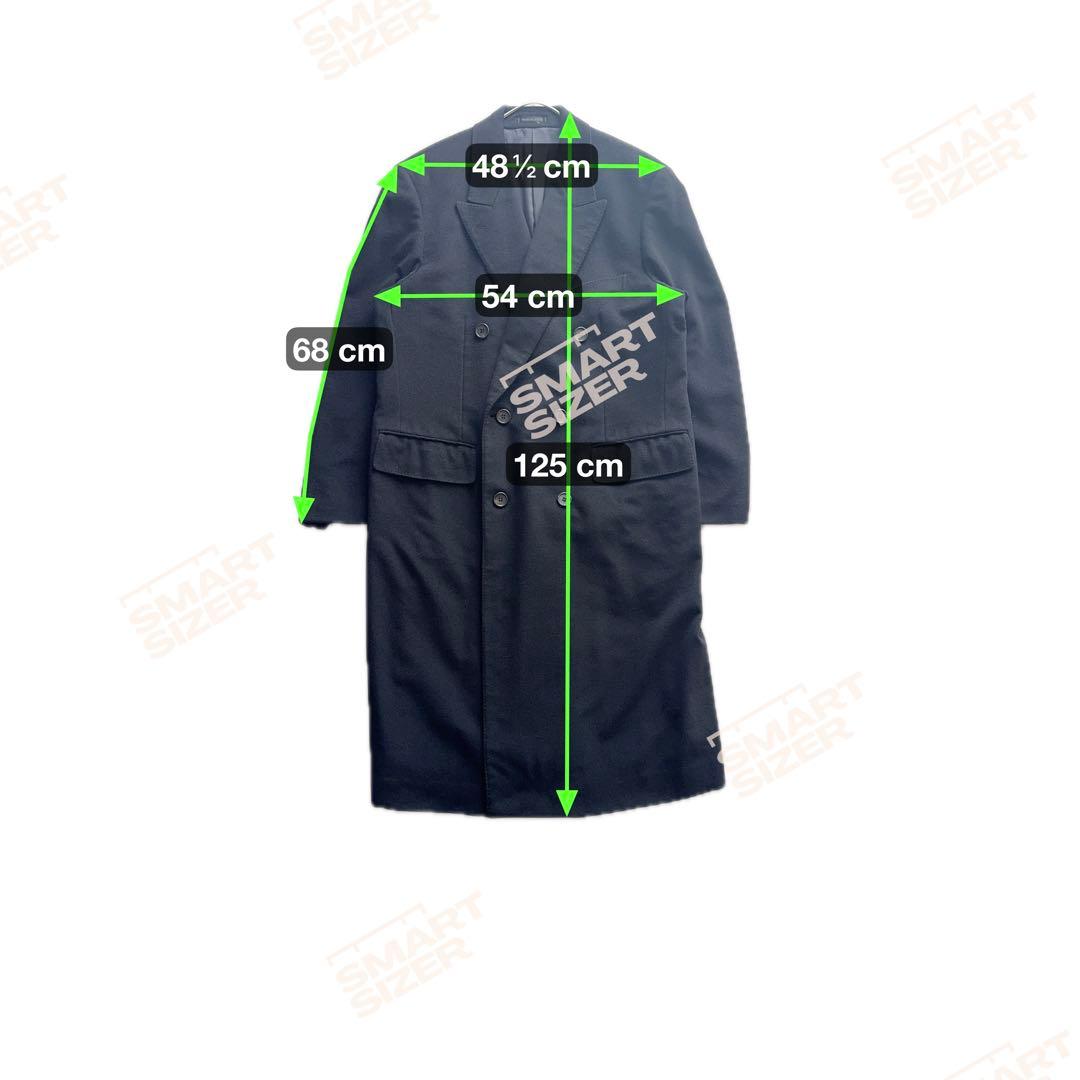 キンロックアンダーソン　チェスターコート　ロング　カシミヤ100％　L　黒