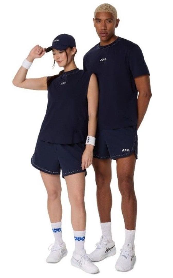 ASICS × A.P.C. コラボ オンコートテニスウェア 4点セット（メンズ