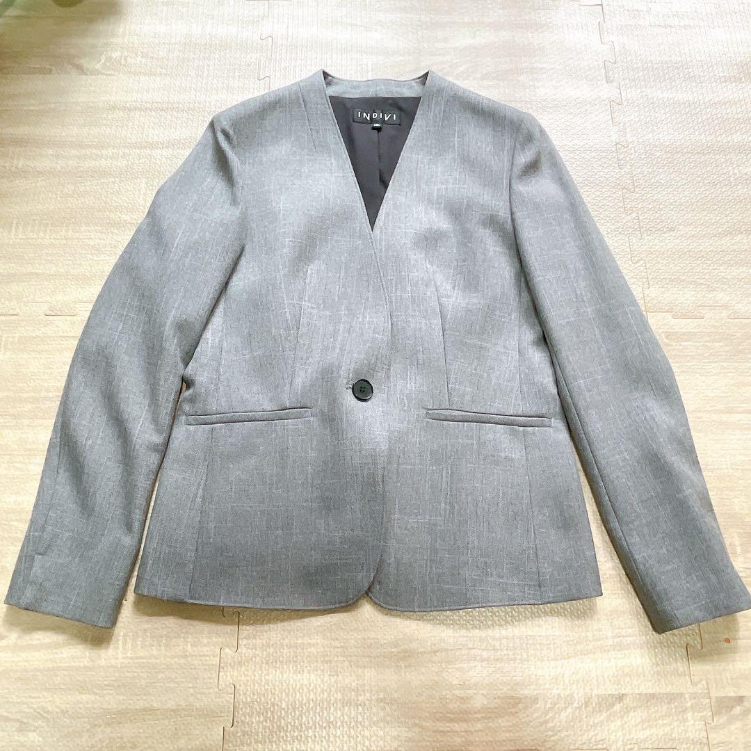 極美品⚑ INDIVI インディヴィ 現行品 洗える パンツスーツ 38 M