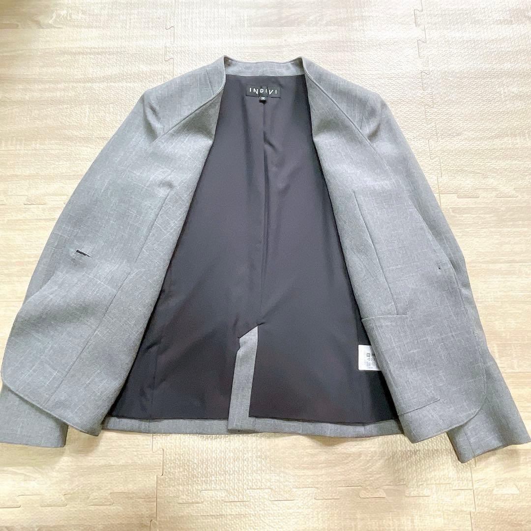 極美品⚑ INDIVI インディヴィ 現行品 洗える パンツスーツ 38 M