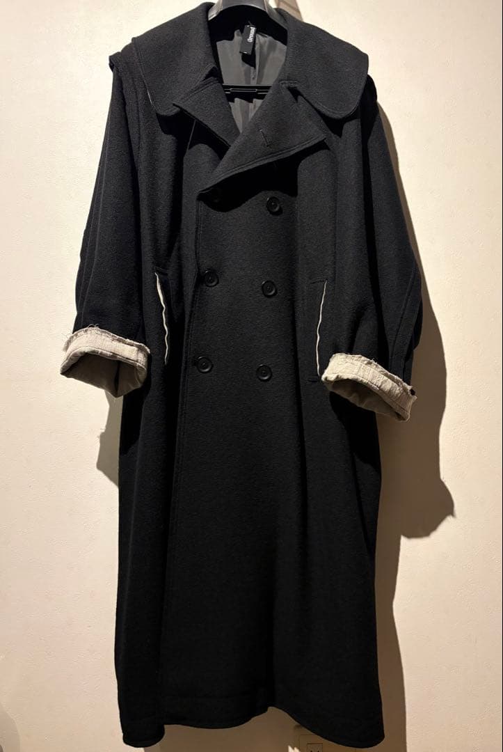 d*3様 ヨウジヤマモト グラウンドワイ　Ground Y ウール トレンチコー