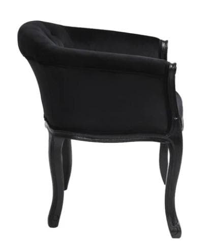 シングルソファ 1人掛け アームチェア ブラック クラシック 17714AC