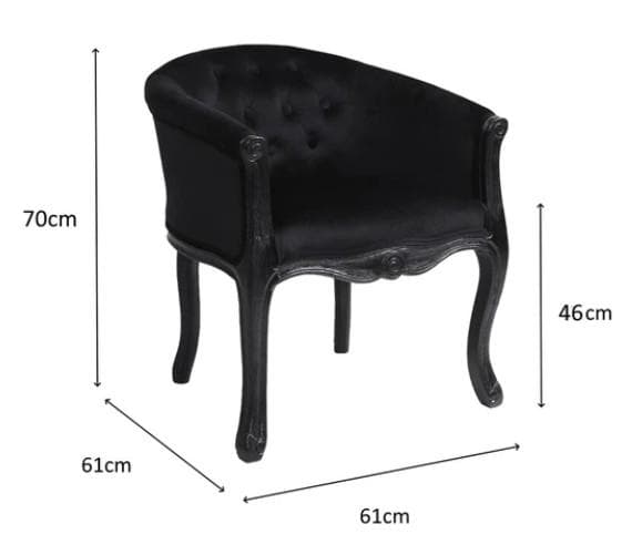 シングルソファ 1人掛け アームチェア ブラック クラシック 17714AC