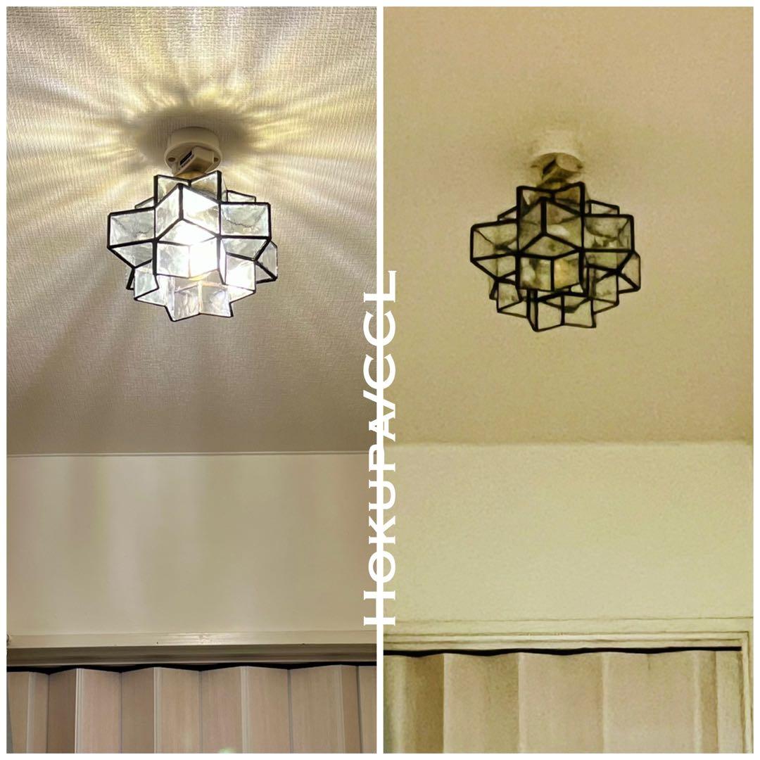 天井照明 シーリングライト Hokupa/CCL ステンドグラス E26 LED