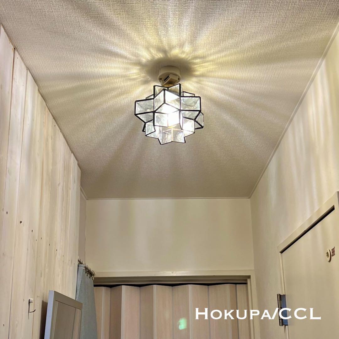 天井照明 シーリングライト Hokupa/CCL ステンドグラス E26 LED