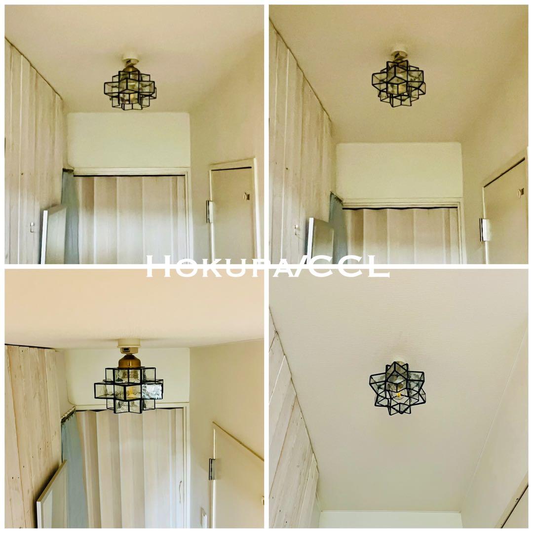 天井照明 シーリングライト Hokupa/CCL ステンドグラス E26 LED