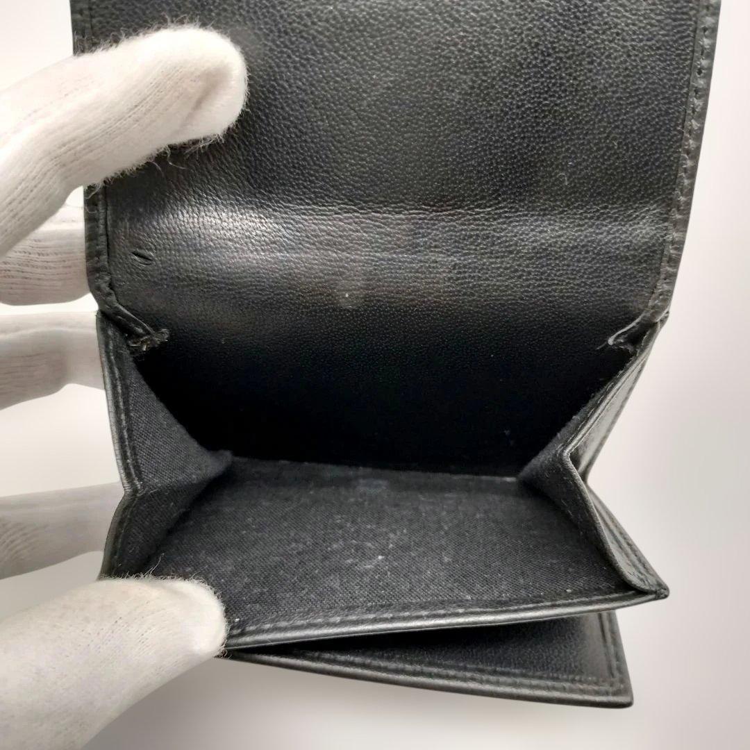 バレンシアガ　BALENCIAGA　三つ折り財布　エブリデイ　ロゴ　ブラック