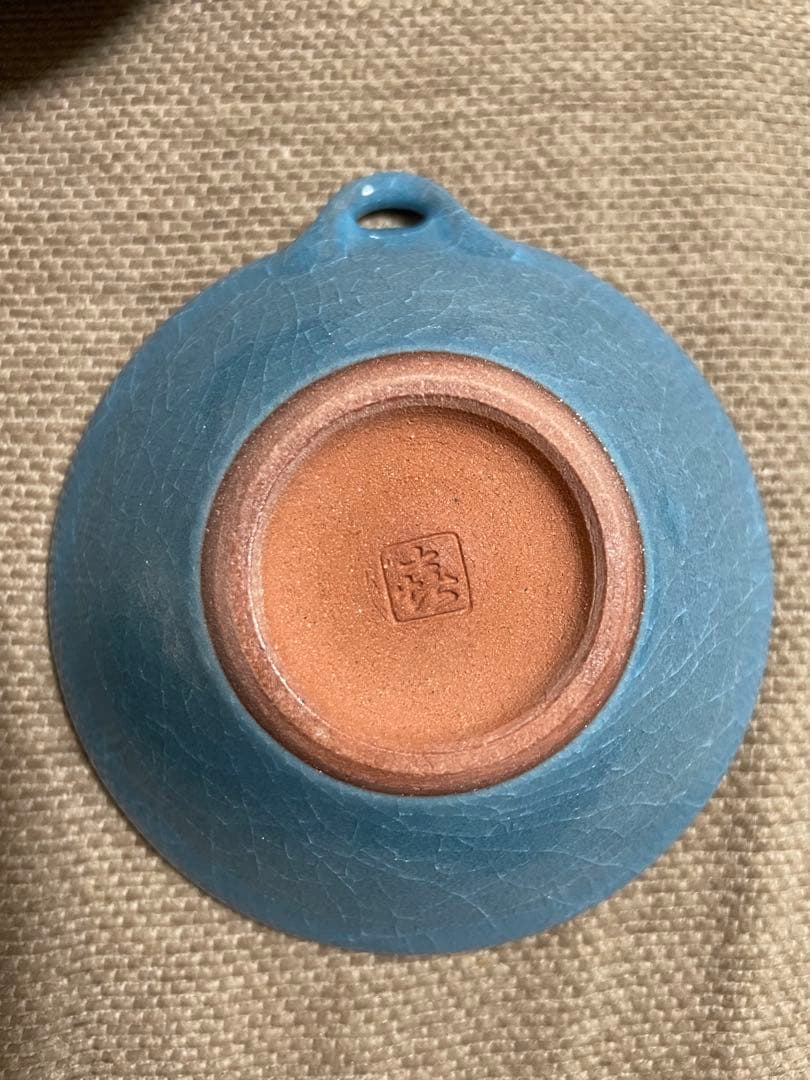 青色陶器小皿　５枚セット