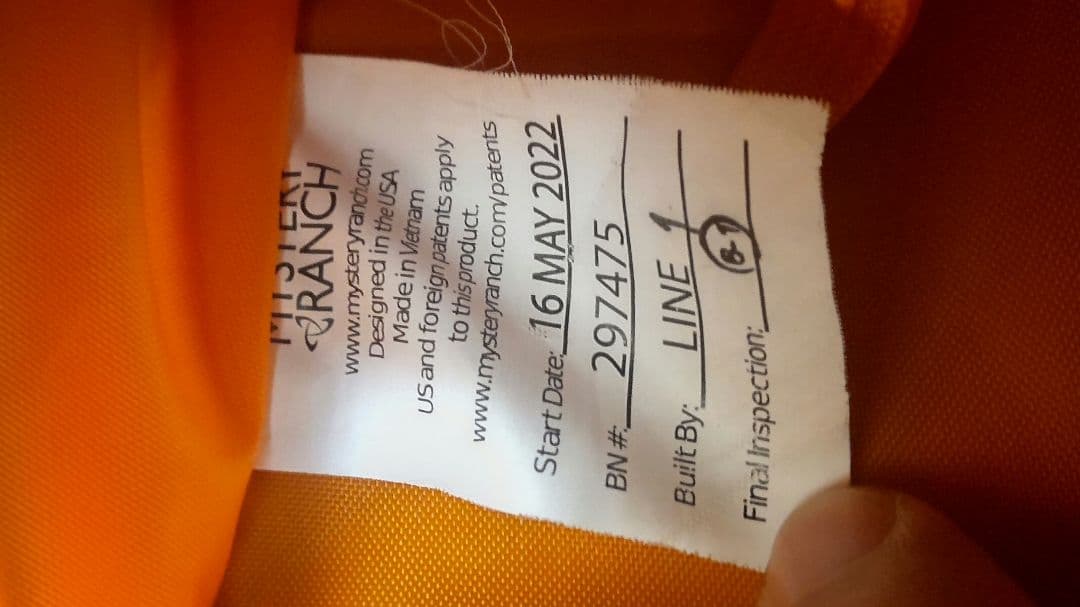 バッグ MYSTERY RANCH District8 Black-OS