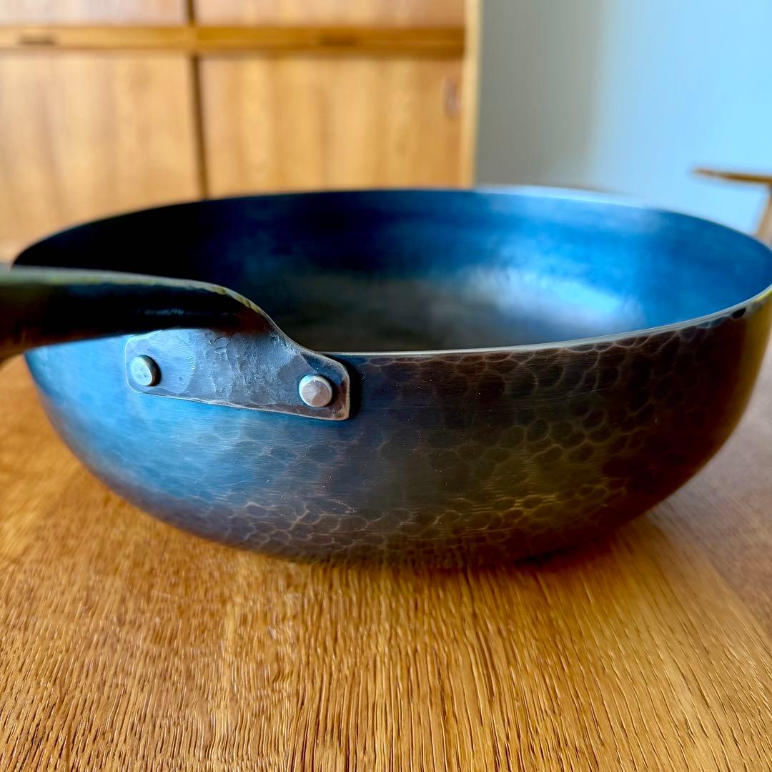 羽生直記さん　フライパン　深型　中華鍋　ウォックパン　打ち出しフライパン