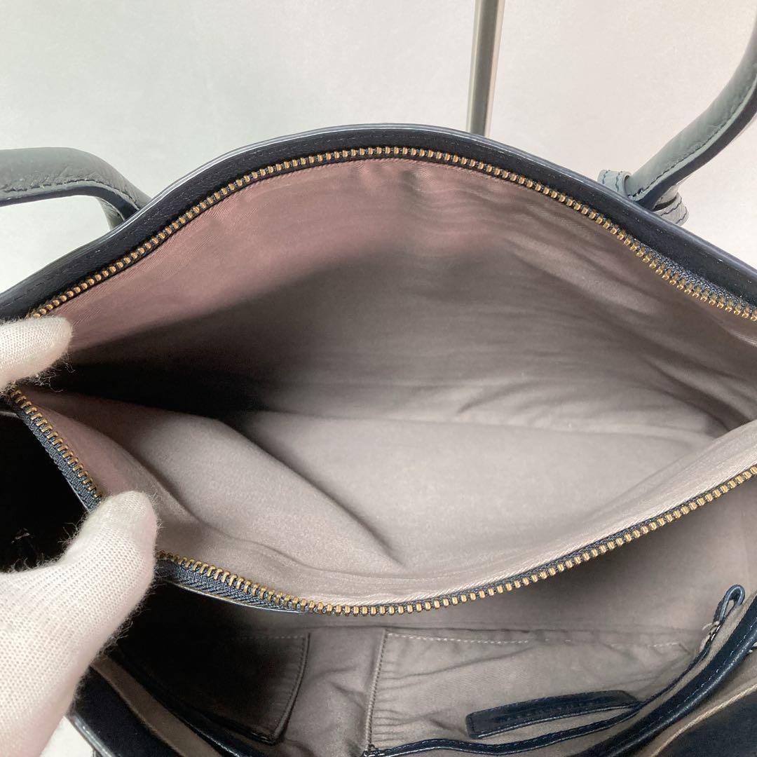 【美品】MOTHERHOUSE マザーハウス リン オープントートバッグ GRY