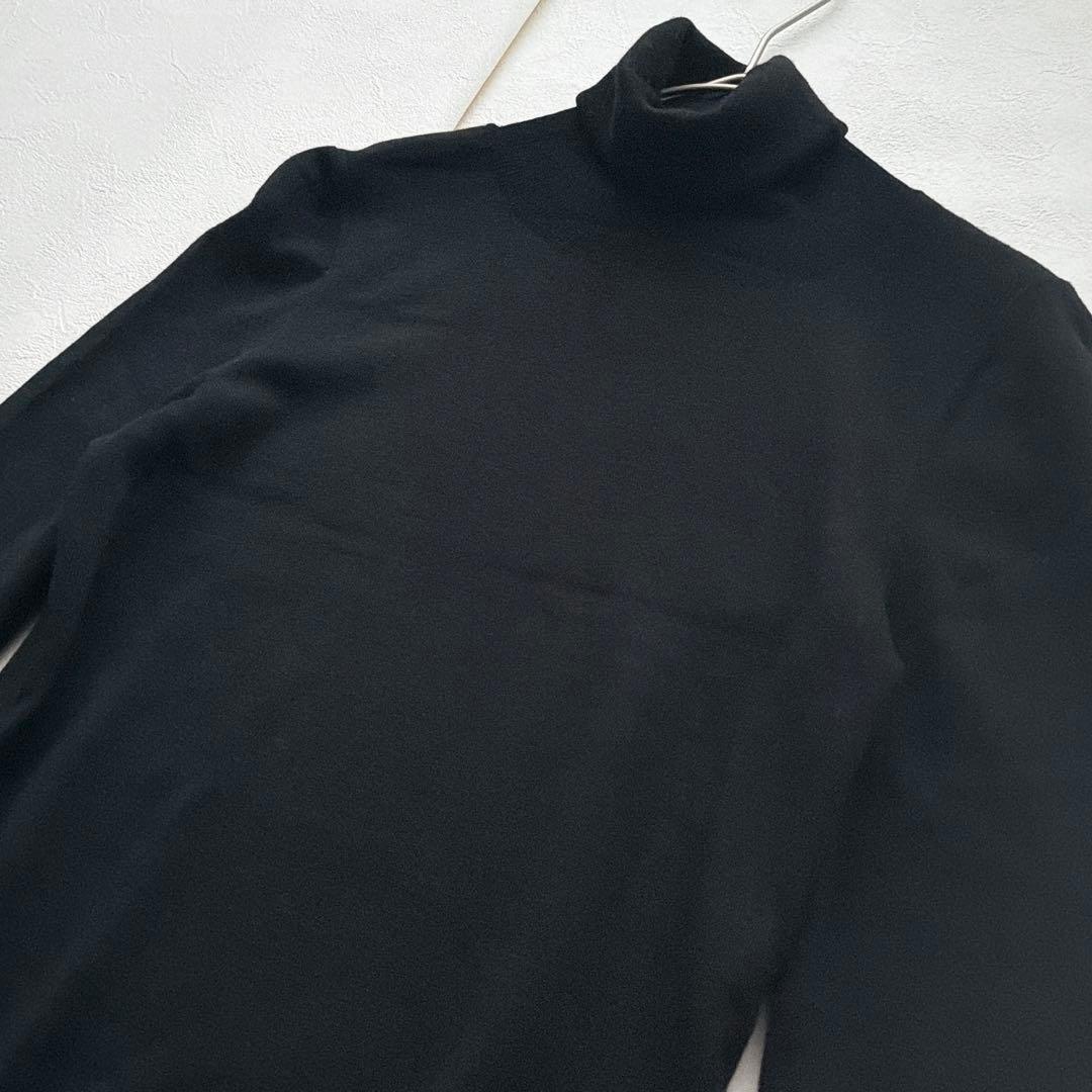 FOXEY グレースウール タートルネックニット 黒 38 イタリア糸