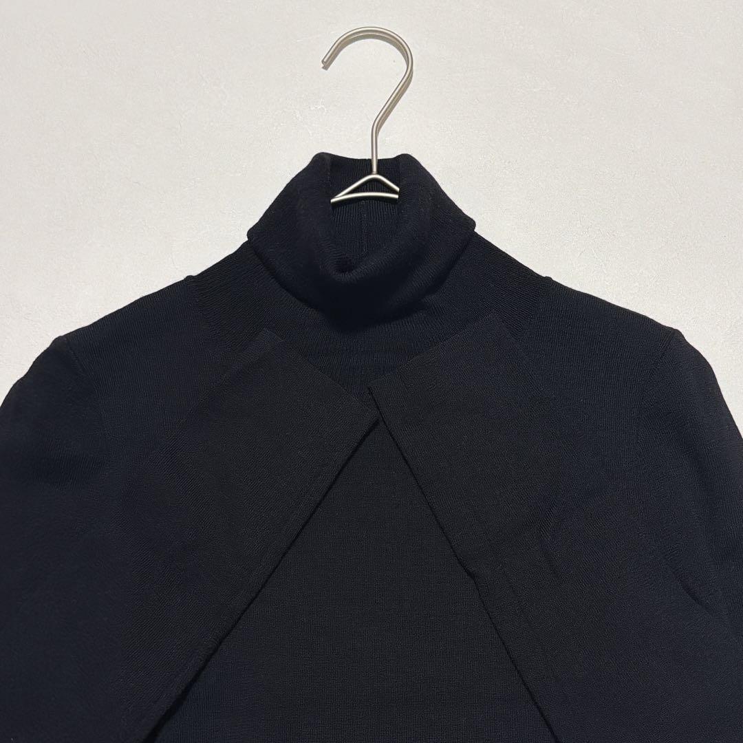 FOXEY グレースウール タートルネックニット 黒 38 イタリア糸