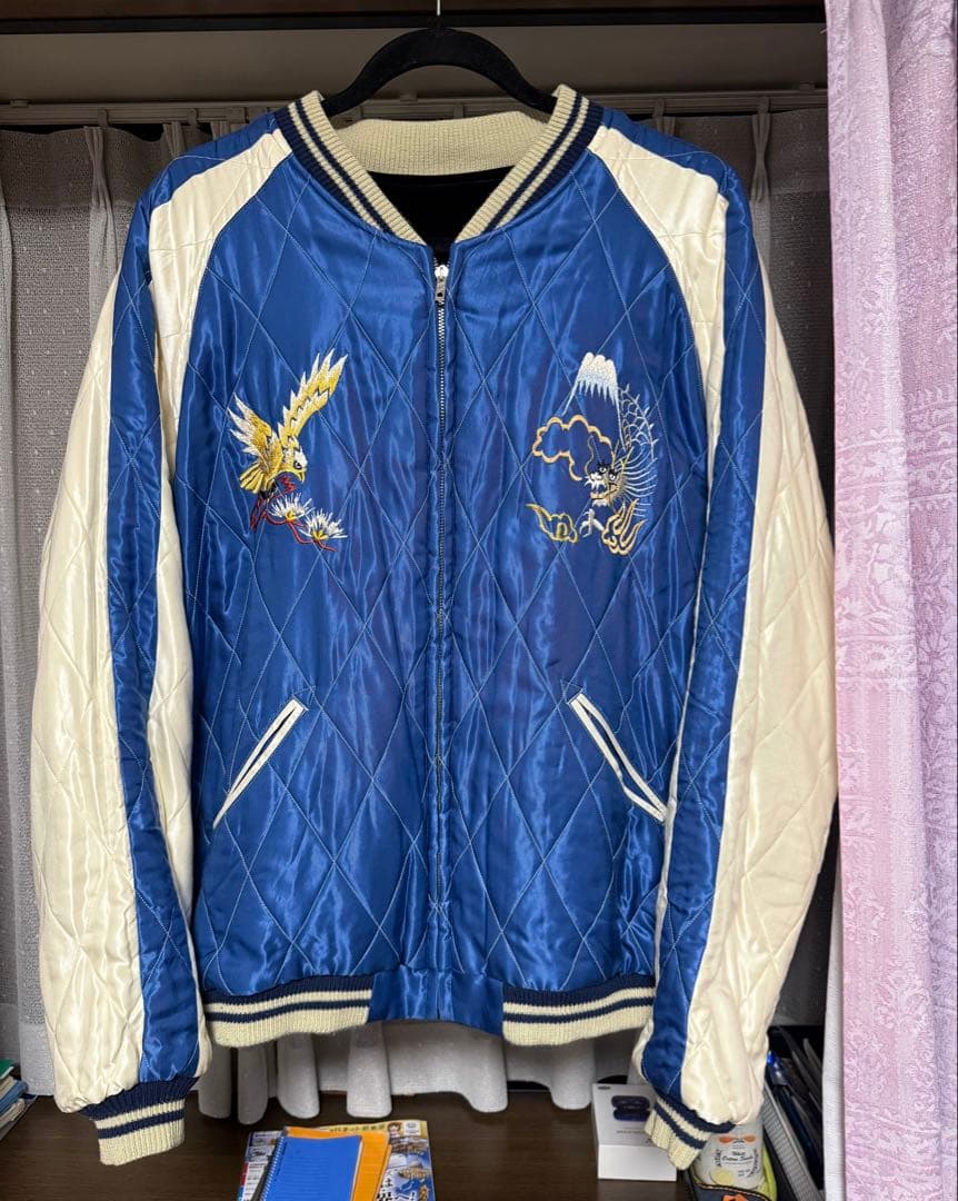 【美品】テーラー東洋 スカジャン XXXLサイズ ブラックTT15392 虎