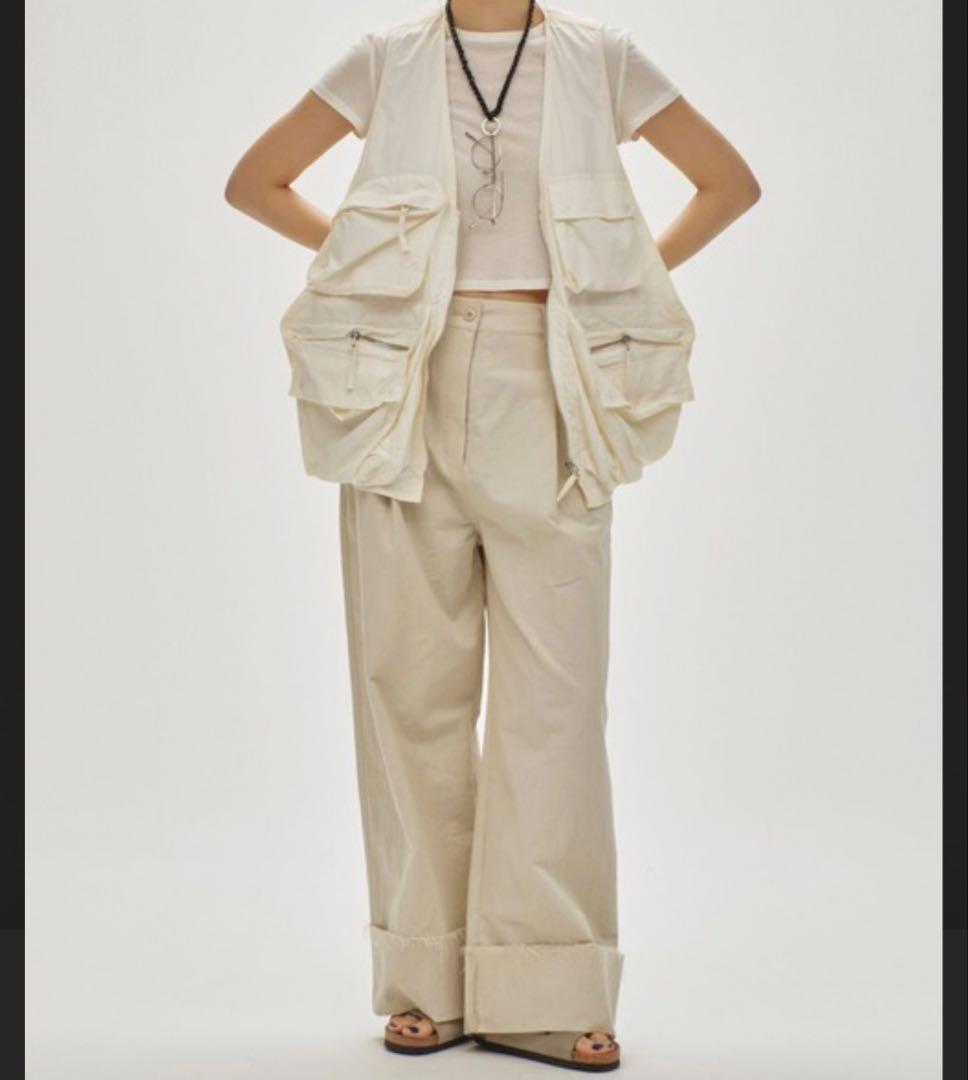 todayful ナイロンポケットジップベスト