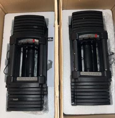 中古 パワーブロック ダンベル 可変式 42kg 2個セット 24段階調節
