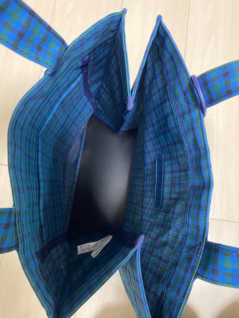 familiar チェック柄 トートバッグ A4対応　✳︎animal✳︎