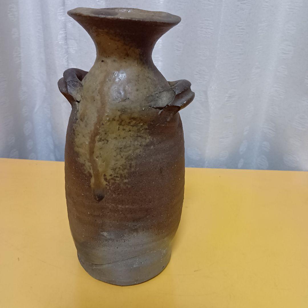 骨董品　花瓶　花入　花器　志戸呂焼　美術品　耳付花入　高級品　極美品‼️