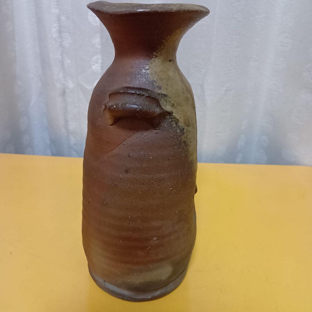 骨董品　花瓶　花入　花器　志戸呂焼　美術品　耳付花入　高級品　極美品‼️