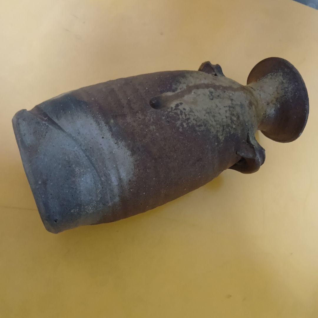 骨董品　花瓶　花入　花器　志戸呂焼　美術品　耳付花入　高級品　極美品‼️