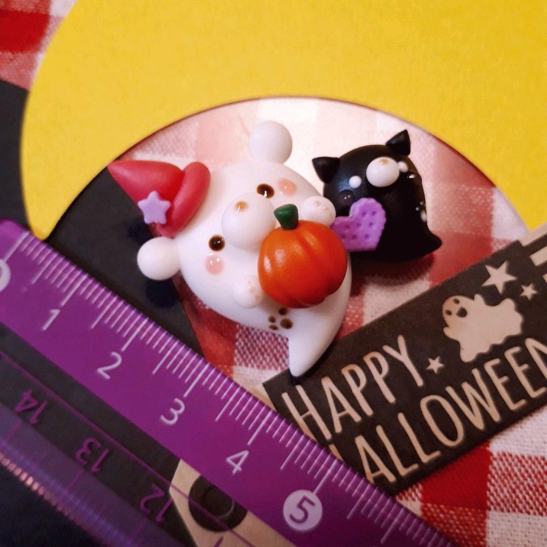 くまオバケ&黒猫オバケ☆ハロウィン