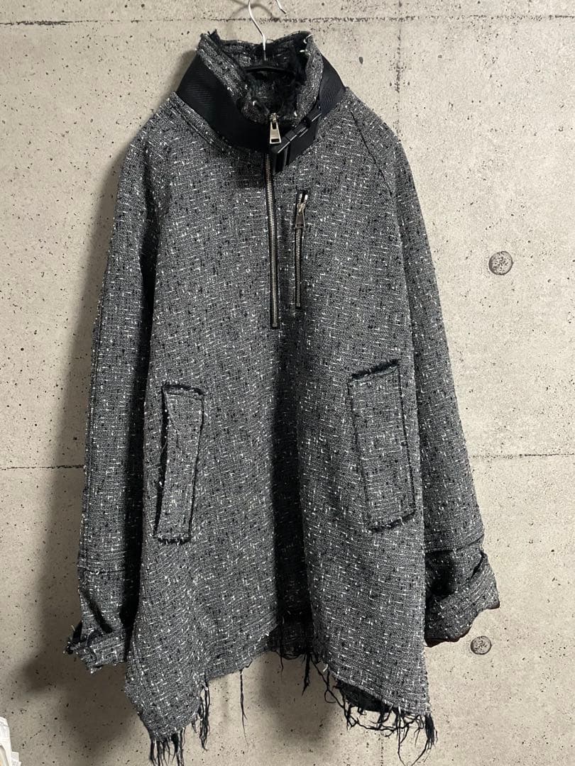 ジャケット・アウター OUAT MIXED GRAY  SMOCK