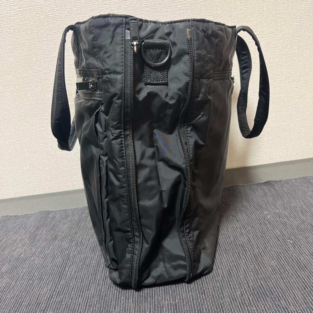 PORTER ナイロントートバッグ ブラック マチ拡張ファスナー付き ポーター