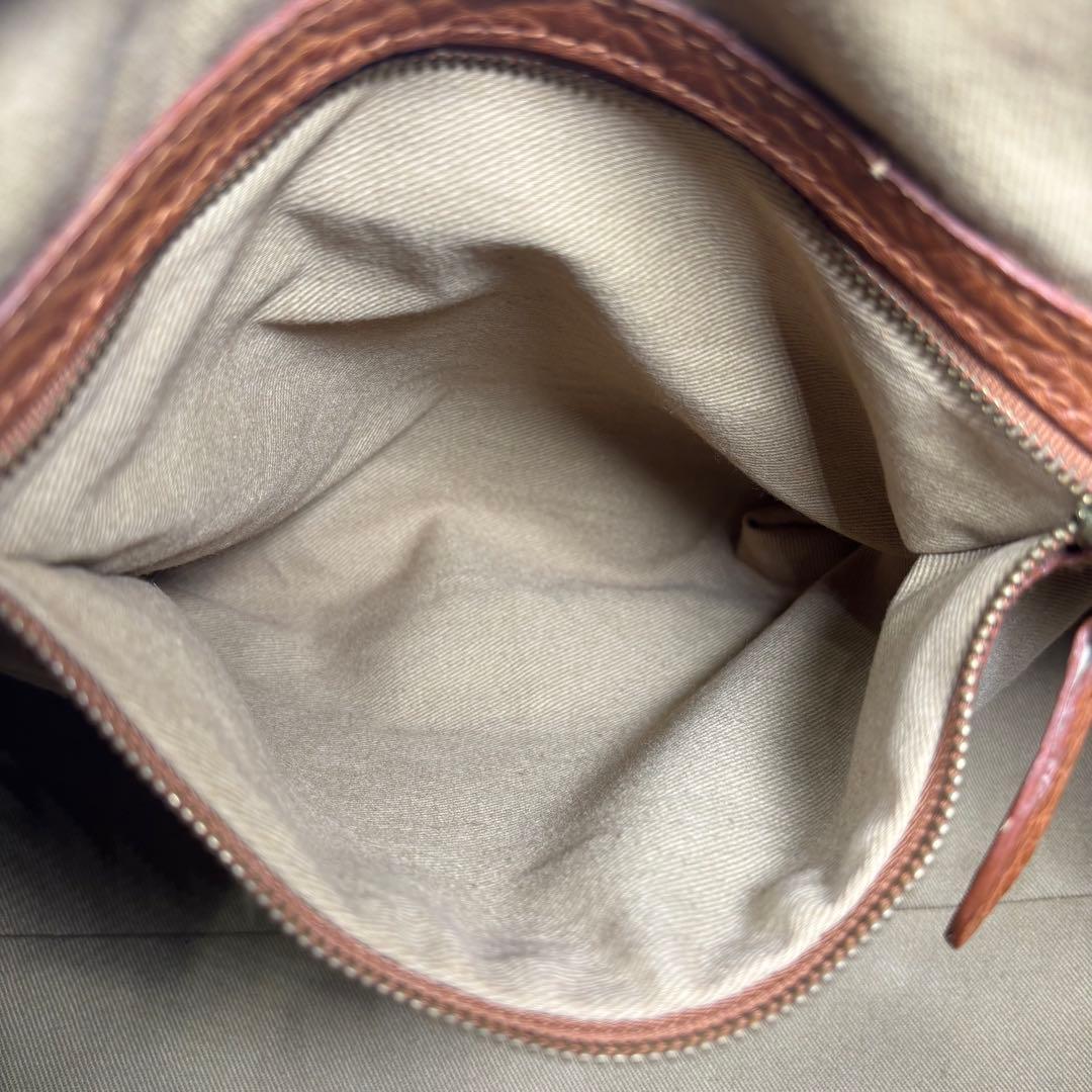 美品 ラルフローレン ハンドバッグ ミニボストン チャーム 鍵 レザー ブラウン