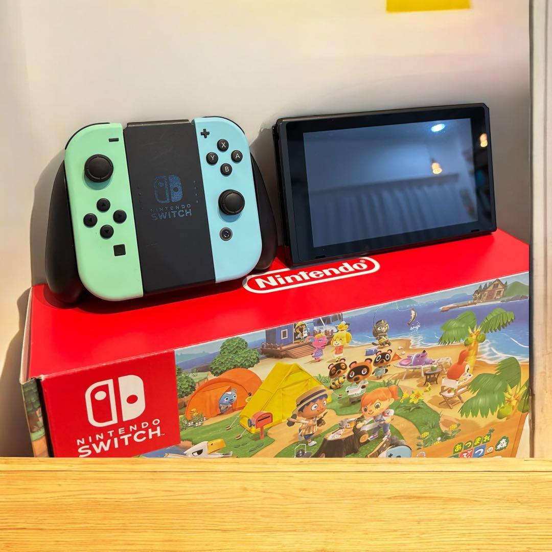 【超美品】あつ森デザイン Switch 本体 初期化済 ニンテンドースイッチ
