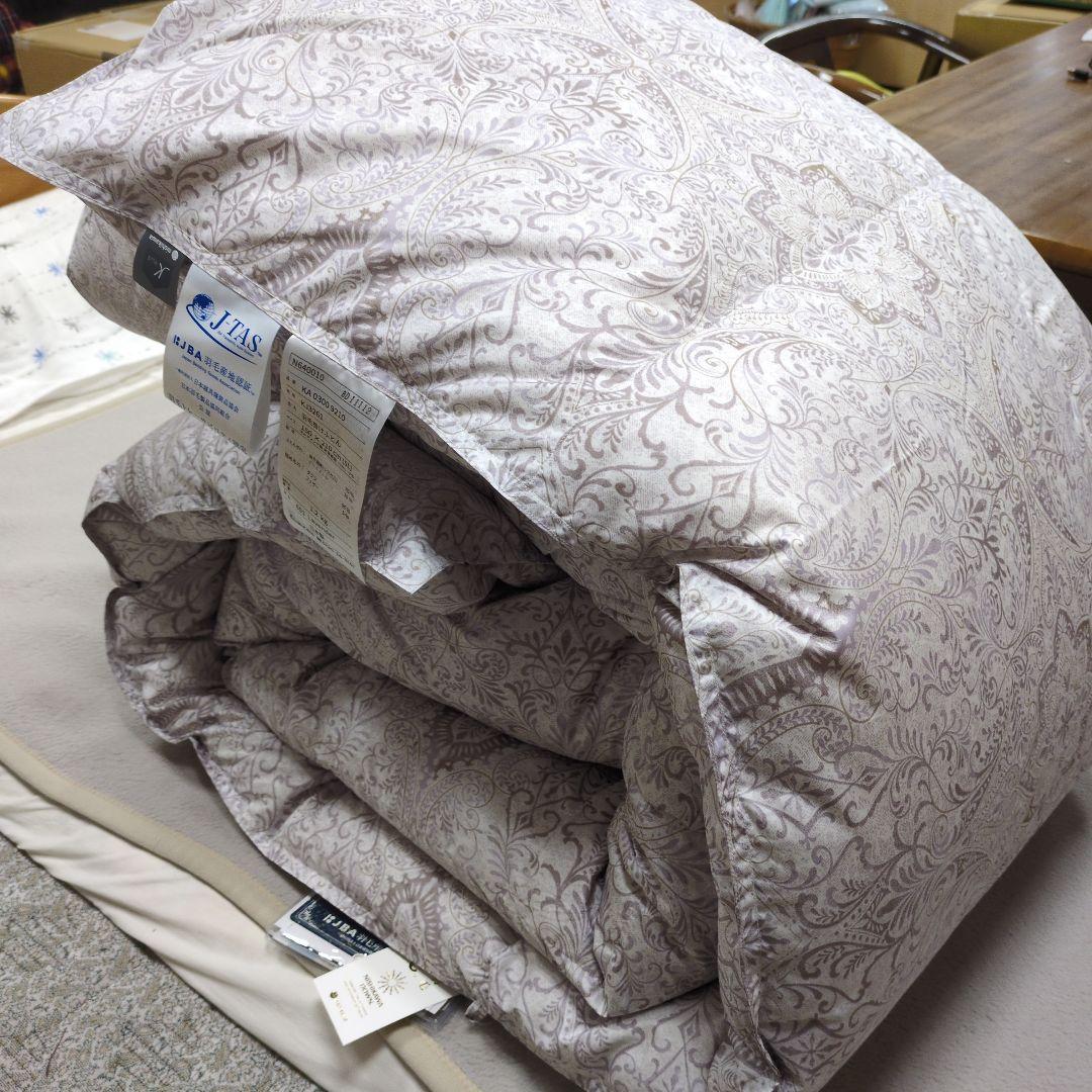 西川羽毛布団ミュラーダウン95%1.2kgシングルグレー