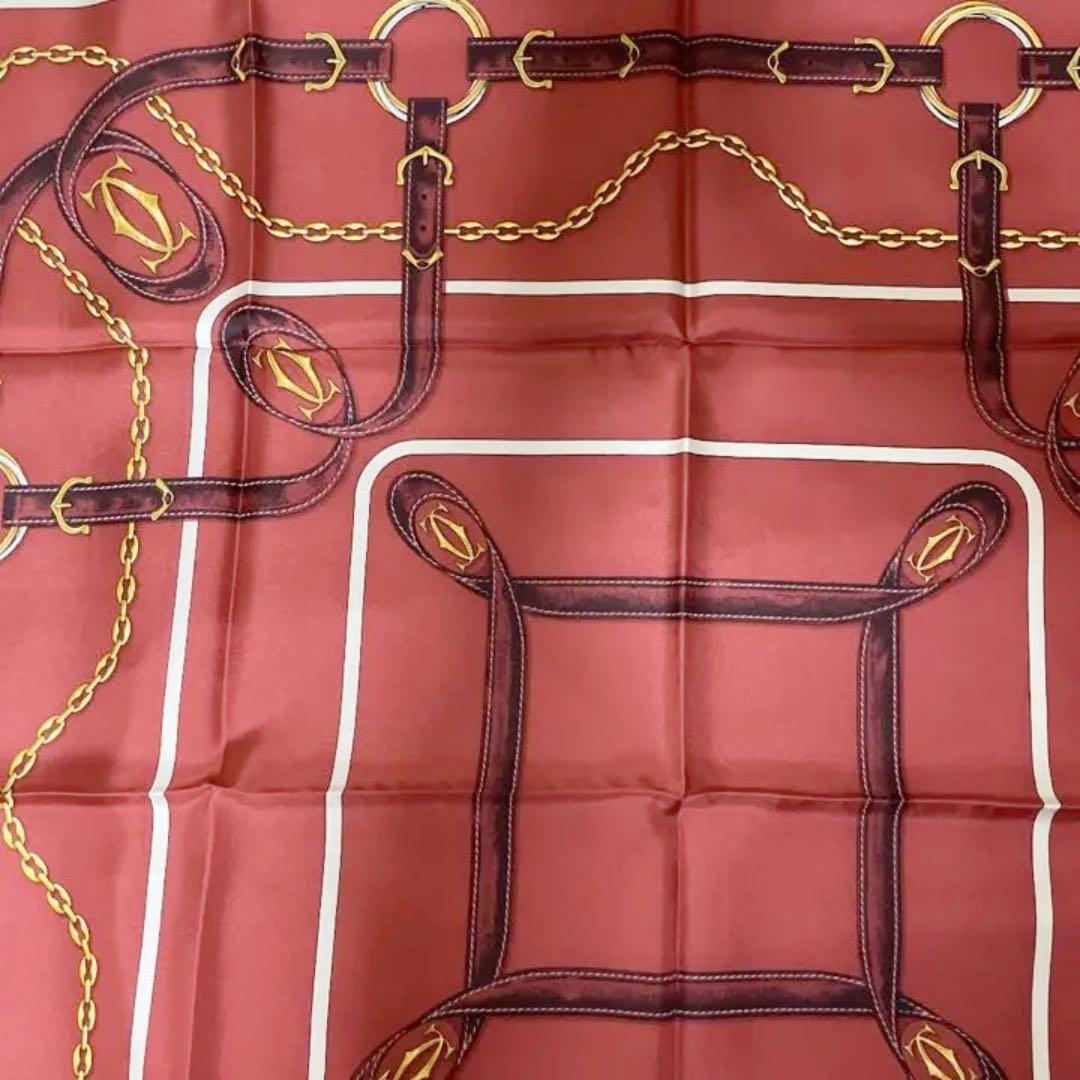 専用となりました！！Cartierカルティエ　大判シルクスカーフ（タグ・箱付き