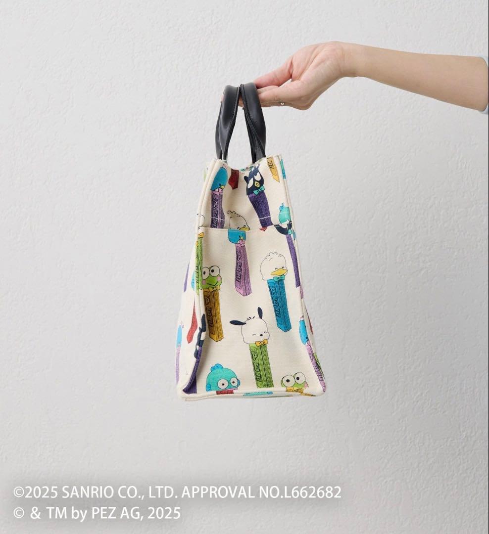 【はぴだんぶい×PEZ×ear】A4サイズ対応/コラボコットントートバッグM